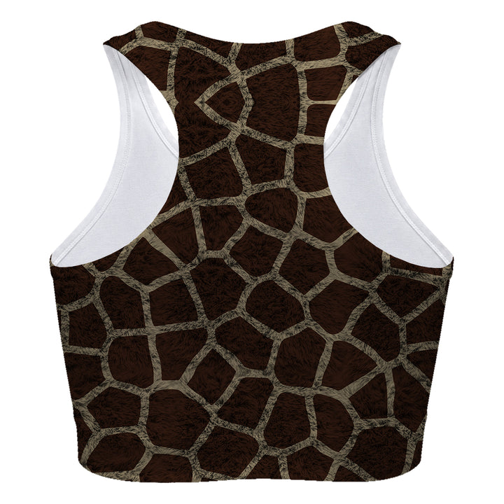 Giraffe Skin Sport Bra Woman Underwear Beachwear Loungewear