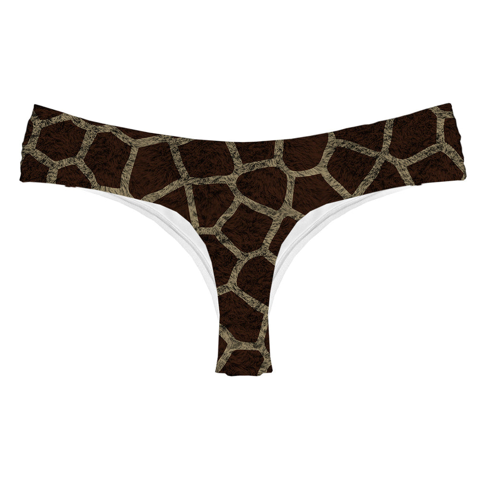 Giraffe Skin String Woman Underwear Beachwear Loungewear