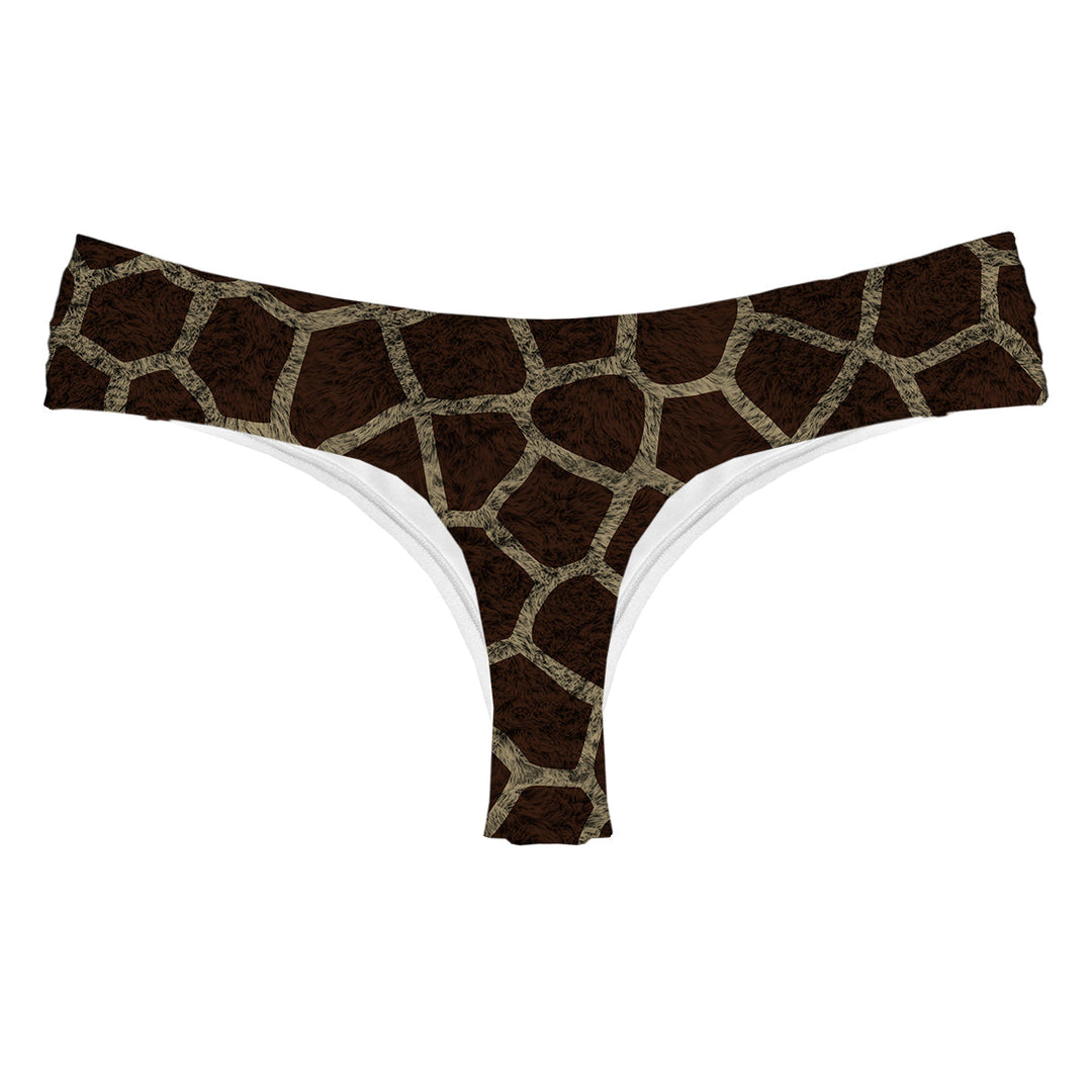 Giraffe Skin String Woman Underwear Beachwear Loungewear