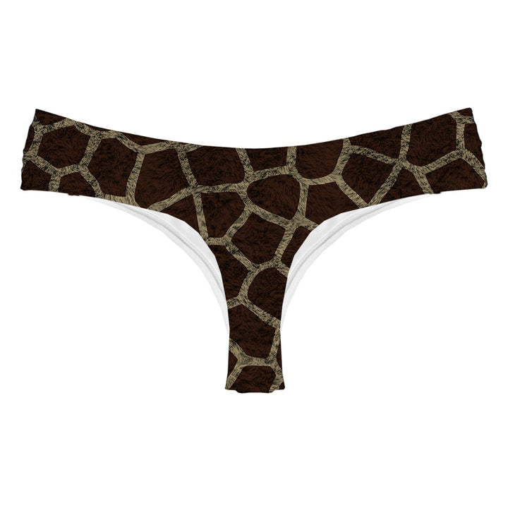 Giraffe Skin String Woman Underwear Beachwear Loungewear