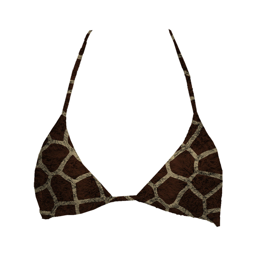 Giraffe Skin Top Triangle Woman Underwear Beachwear Loungewear
