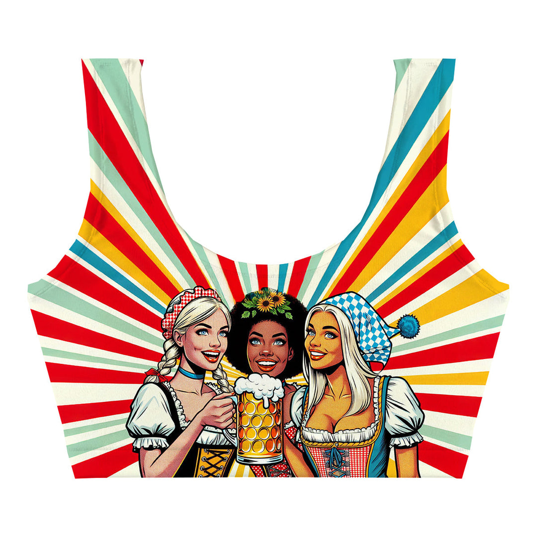 Girls Fun Crop Top Front
