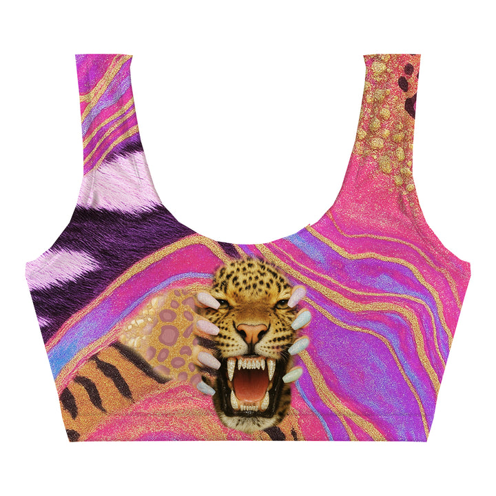 Glitters Crop Top Woman Underwear Beachwear Loungewear