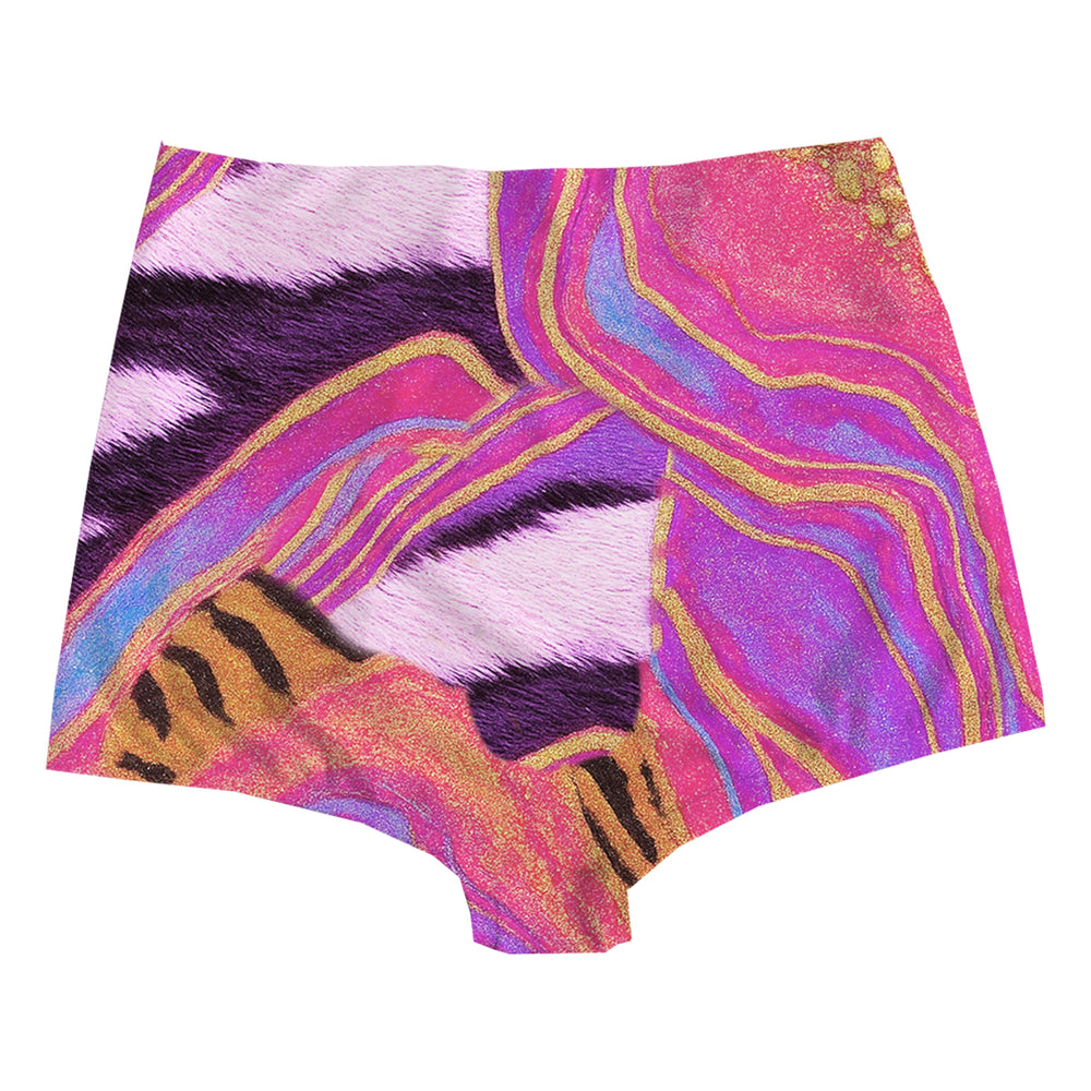 Glitters Highwaist Woman Underwear Beachwear Loungewear