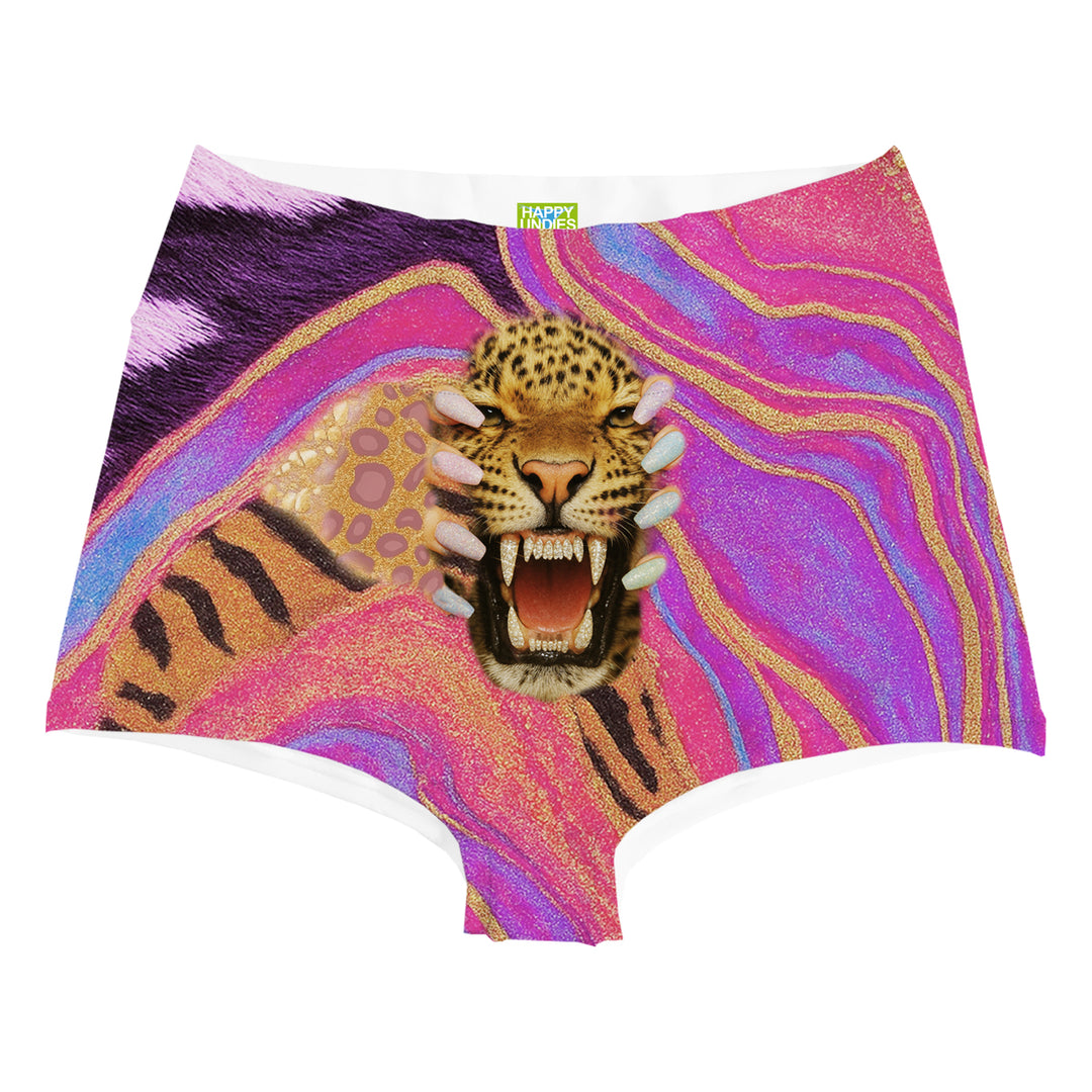 Glitters Highwaist Woman Underwear Beachwear Loungewear