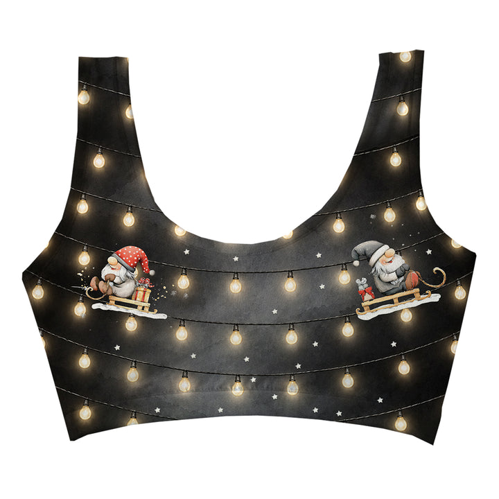 Gnome Party Crop Top Woman Underwear Beachwear Loungewear