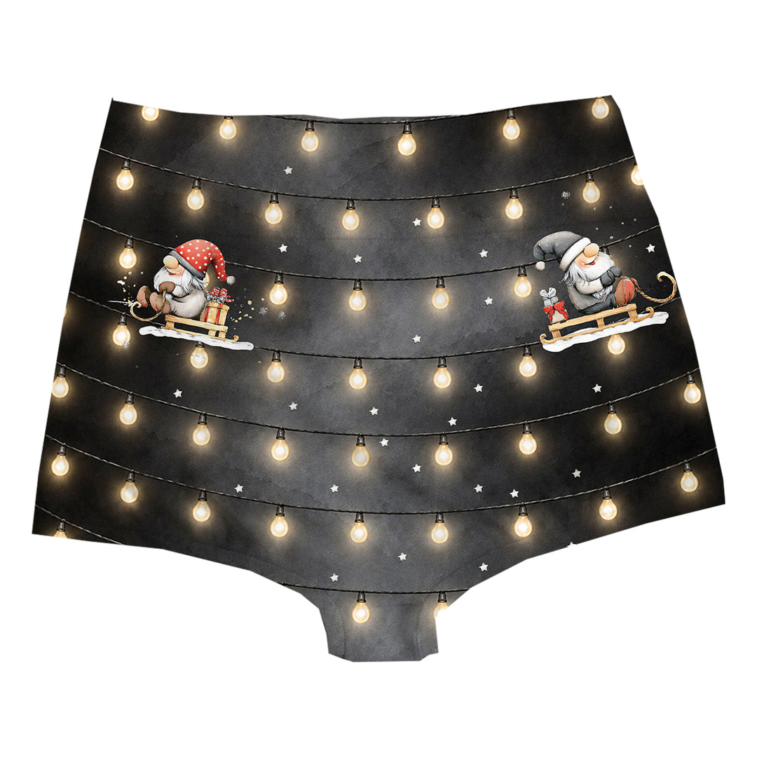Gnome Party Highwaist Woman Underwear Beachwear Loungewear
