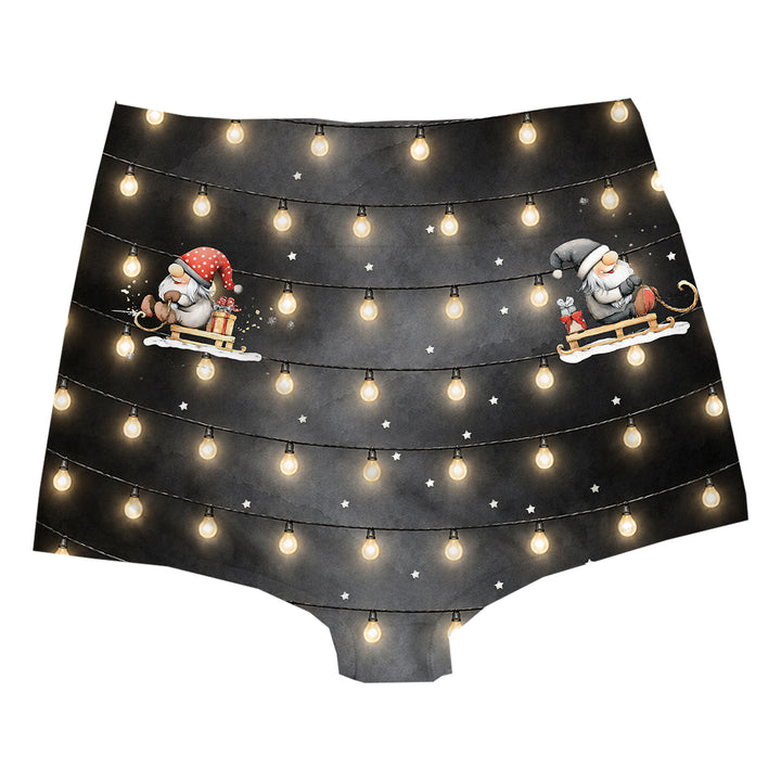 Gnome Party Highwaist Woman Underwear Beachwear Loungewear