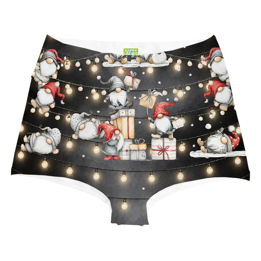 Gnome Party Highwaist Woman Underwear Beachwear Loungewear