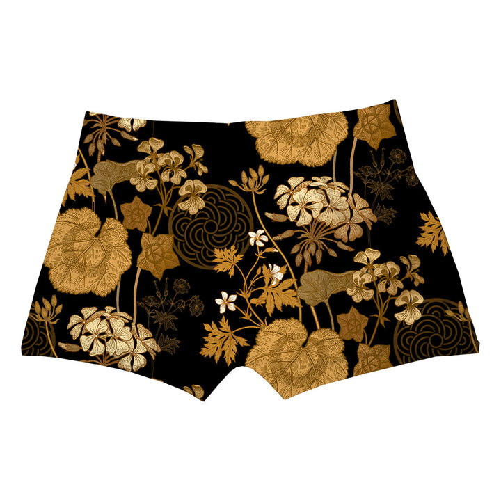 Gold Foliage Boxer Man Underwear Beachwear Loungewear