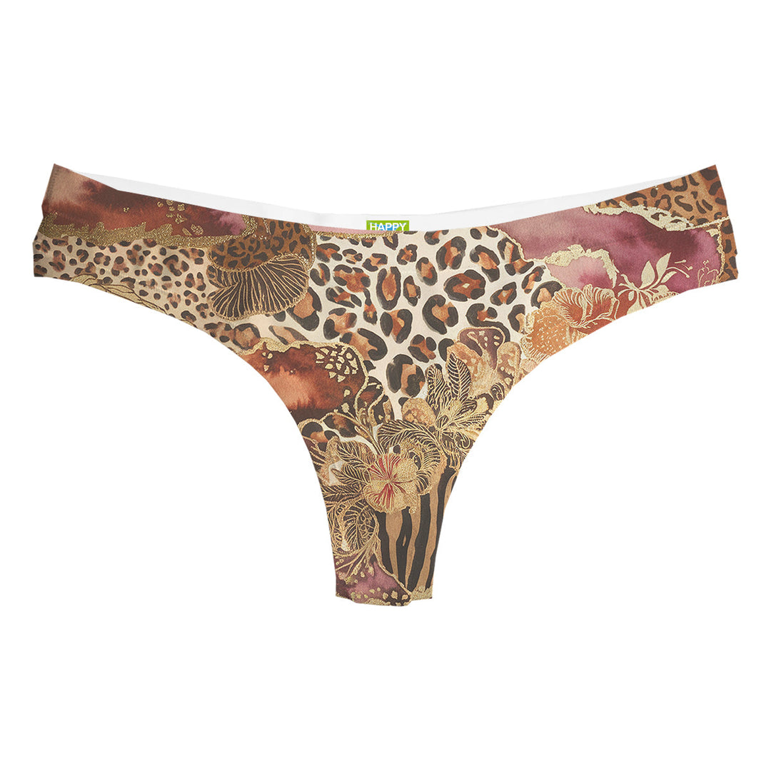 Gold Leo String Woman Underwear Beachwear Loungewear
