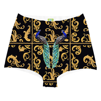 Golden Peacocks Highwaist Front