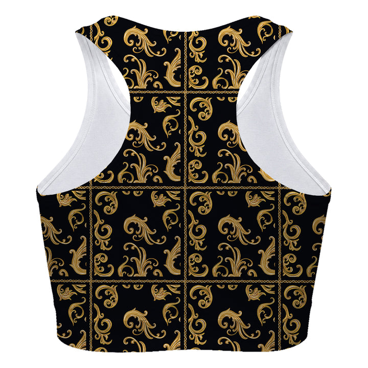 Golden Peacocks Sport Bra Woman Underwear Beachwear Loungewear