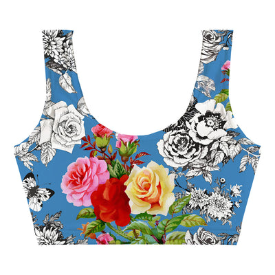 Granny Roses Crop Top Front