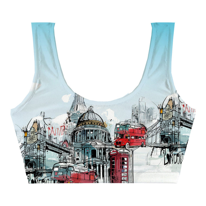 Great Britain Crop Top Back