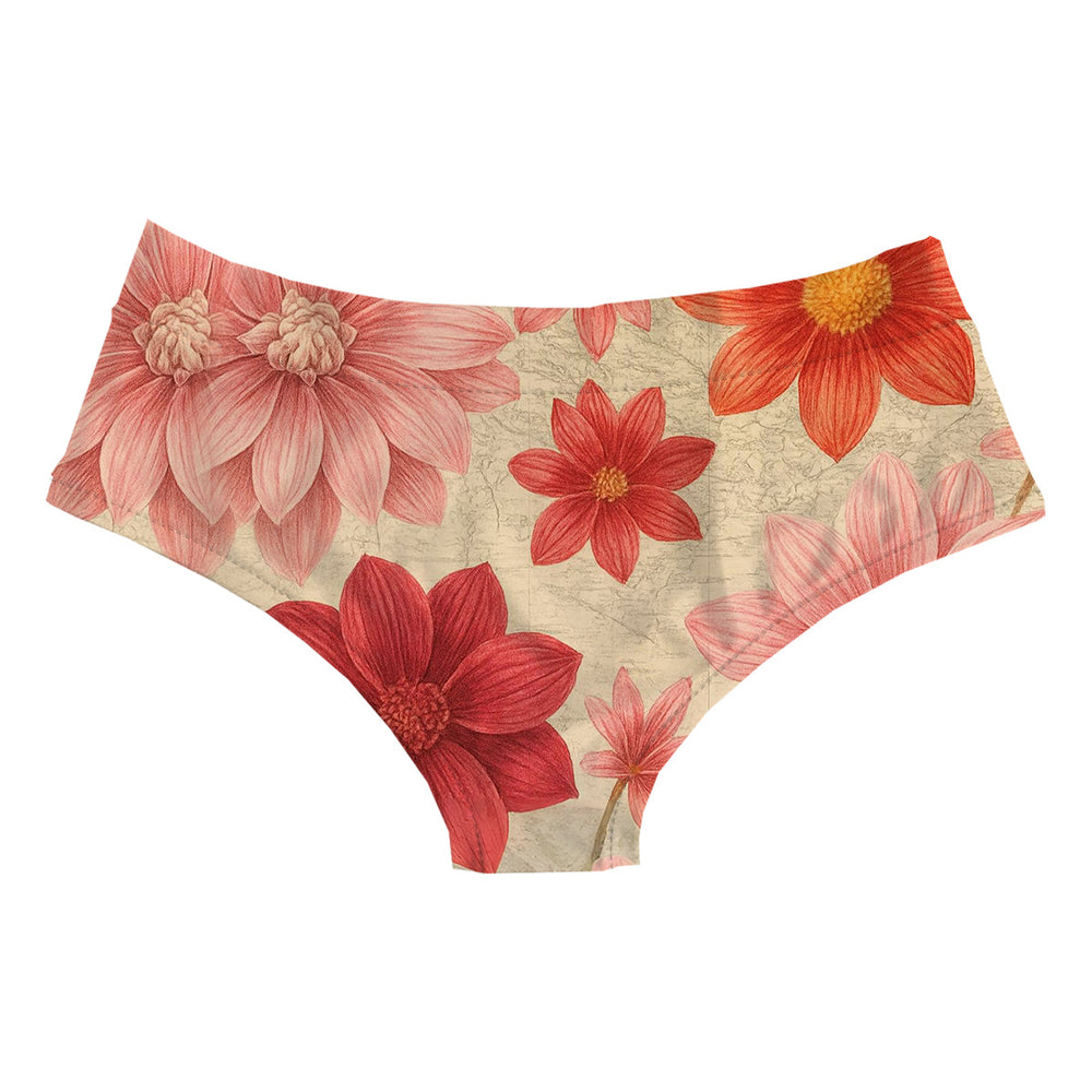 Greek Flowers Hipster Woman Underwear Beachwear Loungewear