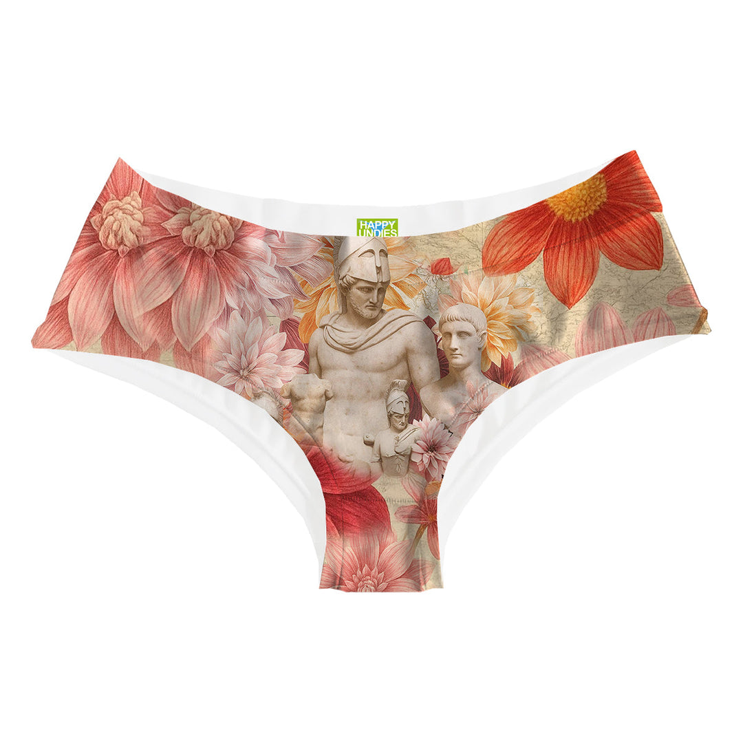 Greek Flowers Hipster Woman Underwear Beachwear Loungewear