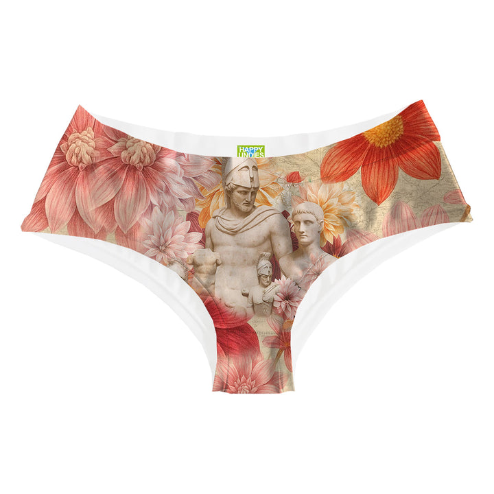 Greek Flowers Hipster Woman Underwear Beachwear Loungewear