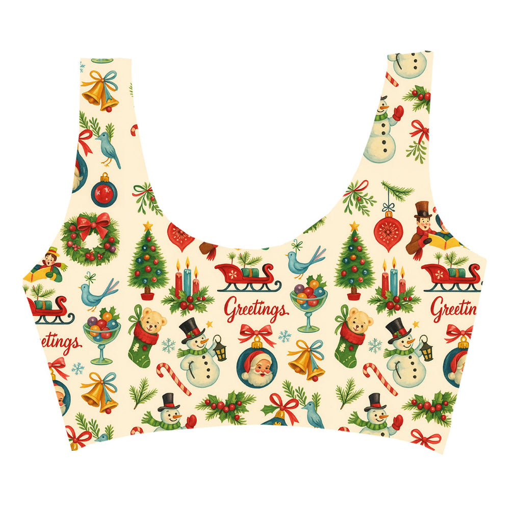 Greetings Crop Top Woman Underwear Beachwear Loungewear