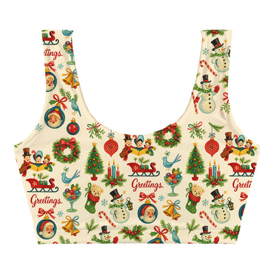 Greetings Crop Top Woman Underwear Beachwear Loungewear