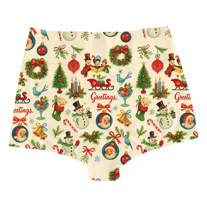 Greetings Highwaist Woman Underwear Beachwear Loungewear