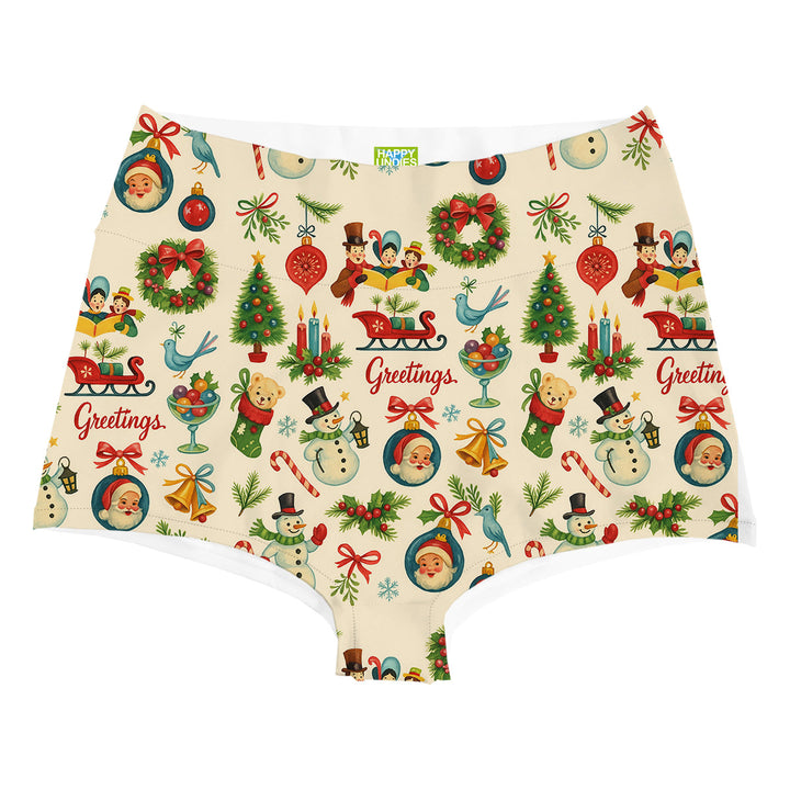 Greetings Highwaist Woman Underwear Beachwear Loungewear
