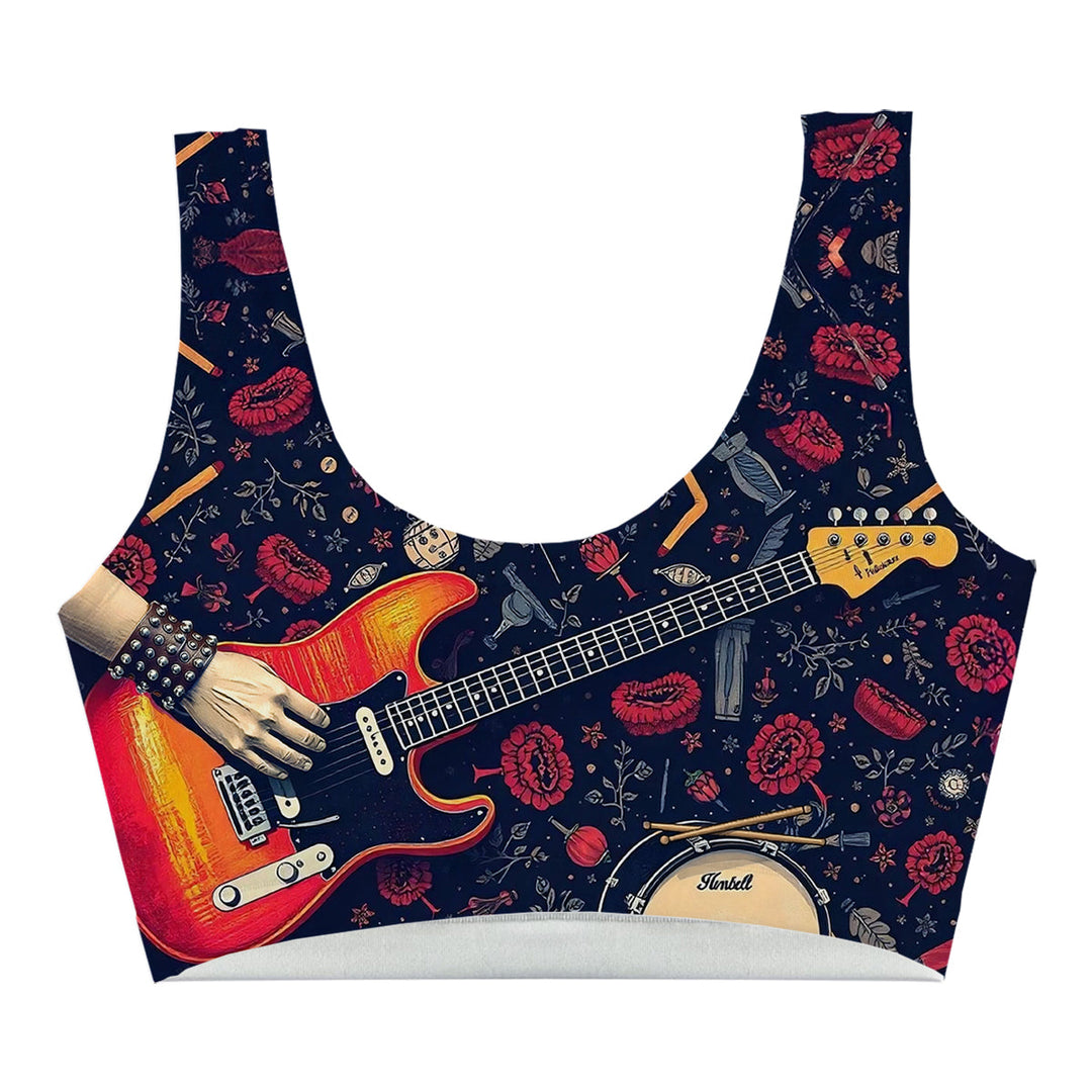 Guitar Crop Top Front