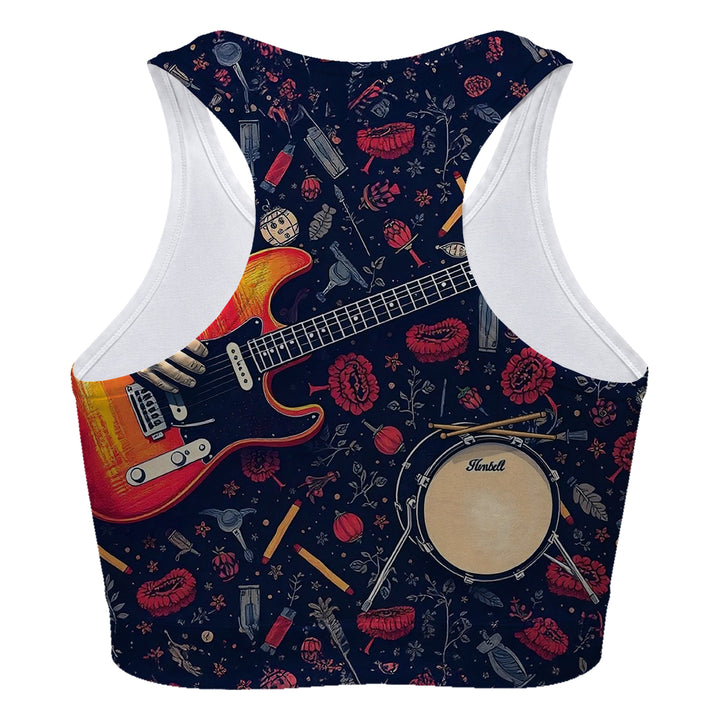 Guitar Sport Bra Woman Underwear Beachwear Loungewear