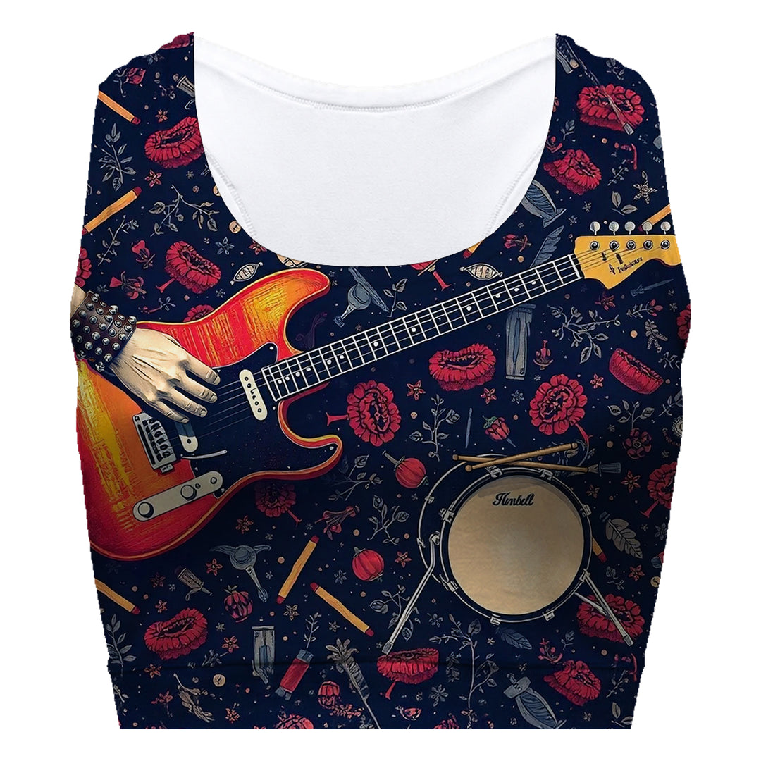 Guitar Sport Bra Woman Underwear Beachwear Loungewear