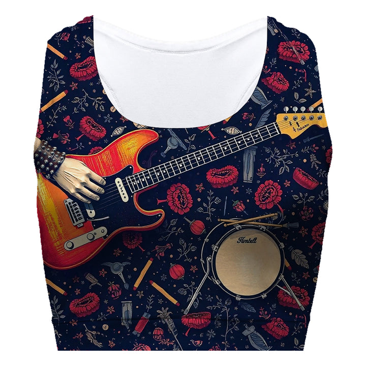 Guitar Sport Bra Woman Underwear Beachwear Loungewear