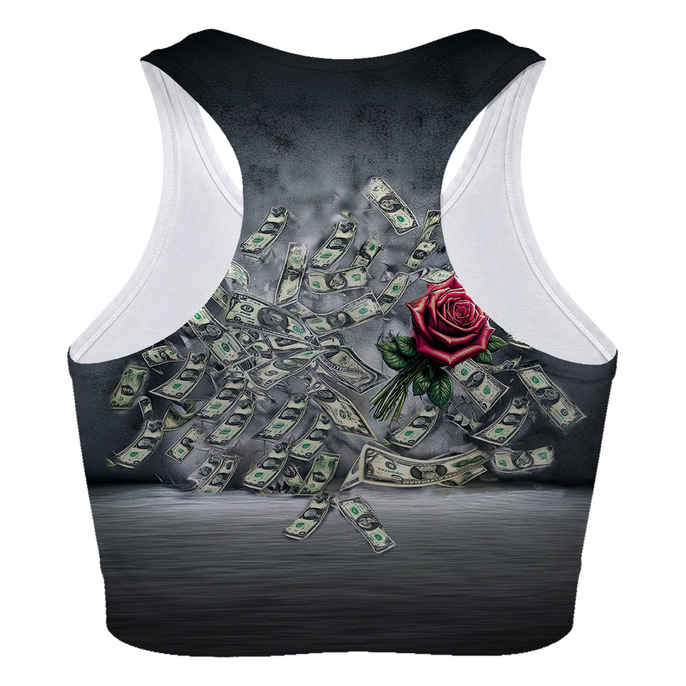 Gun And Rose Sport Bra Woman Underwear Beachwear Loungewear