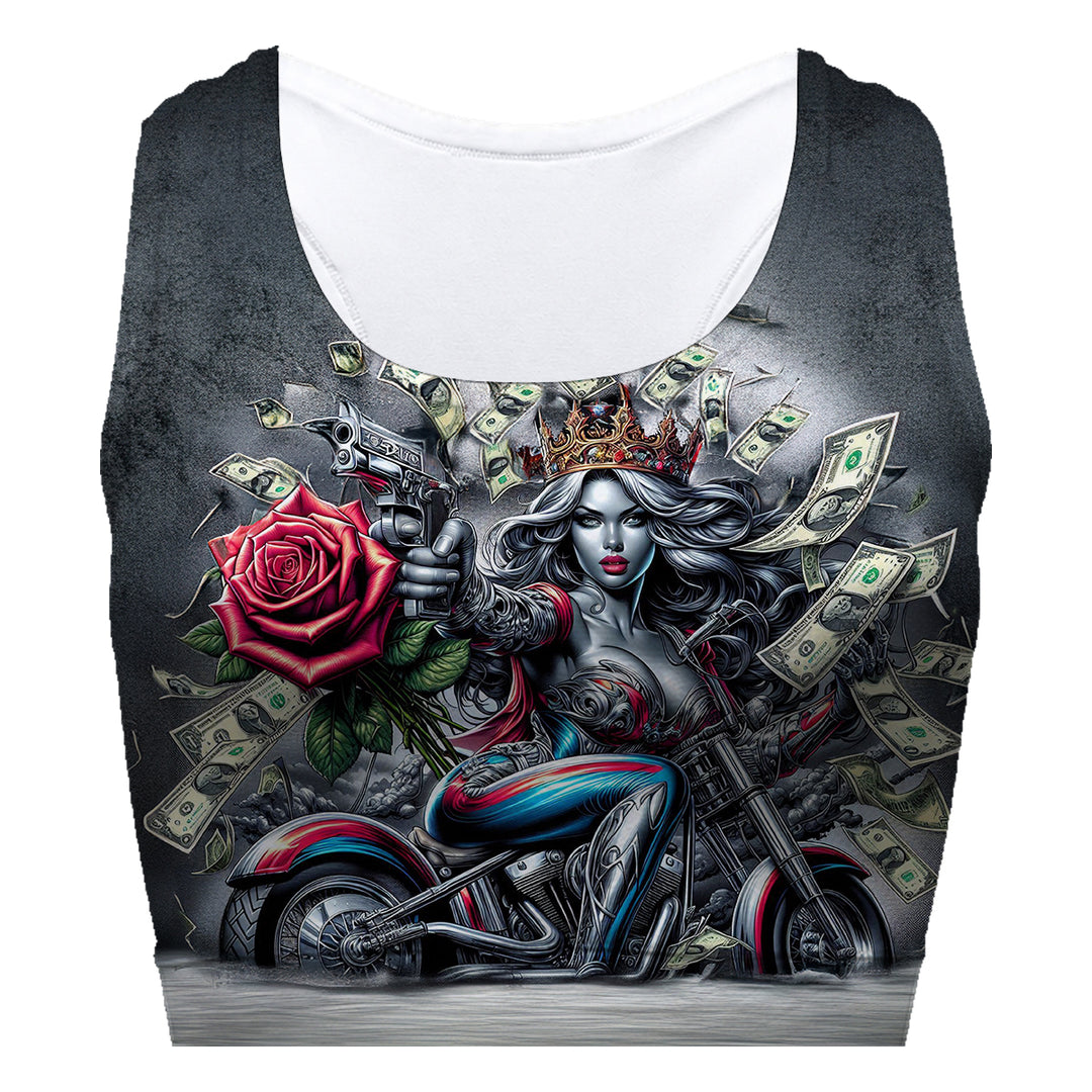 Gun And Rose Sport Bra Woman Underwear Beachwear Loungewear
