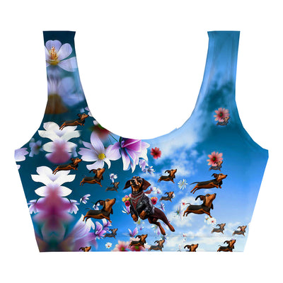Happy Dogs Crop Top Front