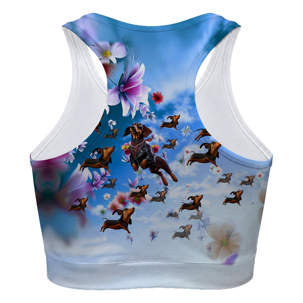 Happy Dogs Sport Bra Woman Underwear Beachwear Loungewear