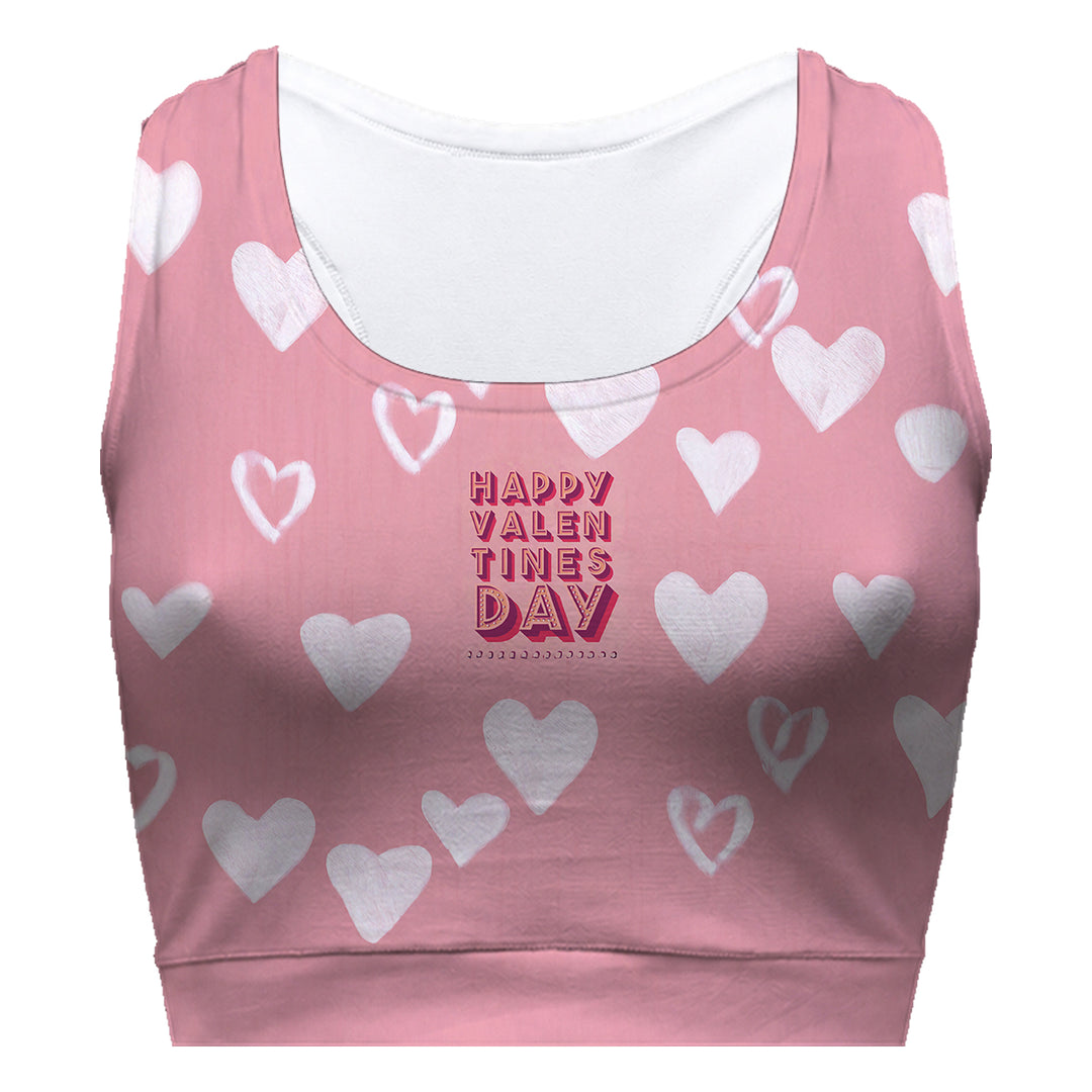 Happy Love Sport Bra Woman Underwear Beachwear Loungewear