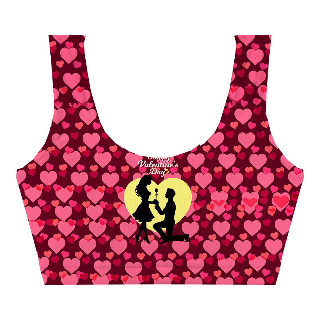 I Love You Crop Top Front