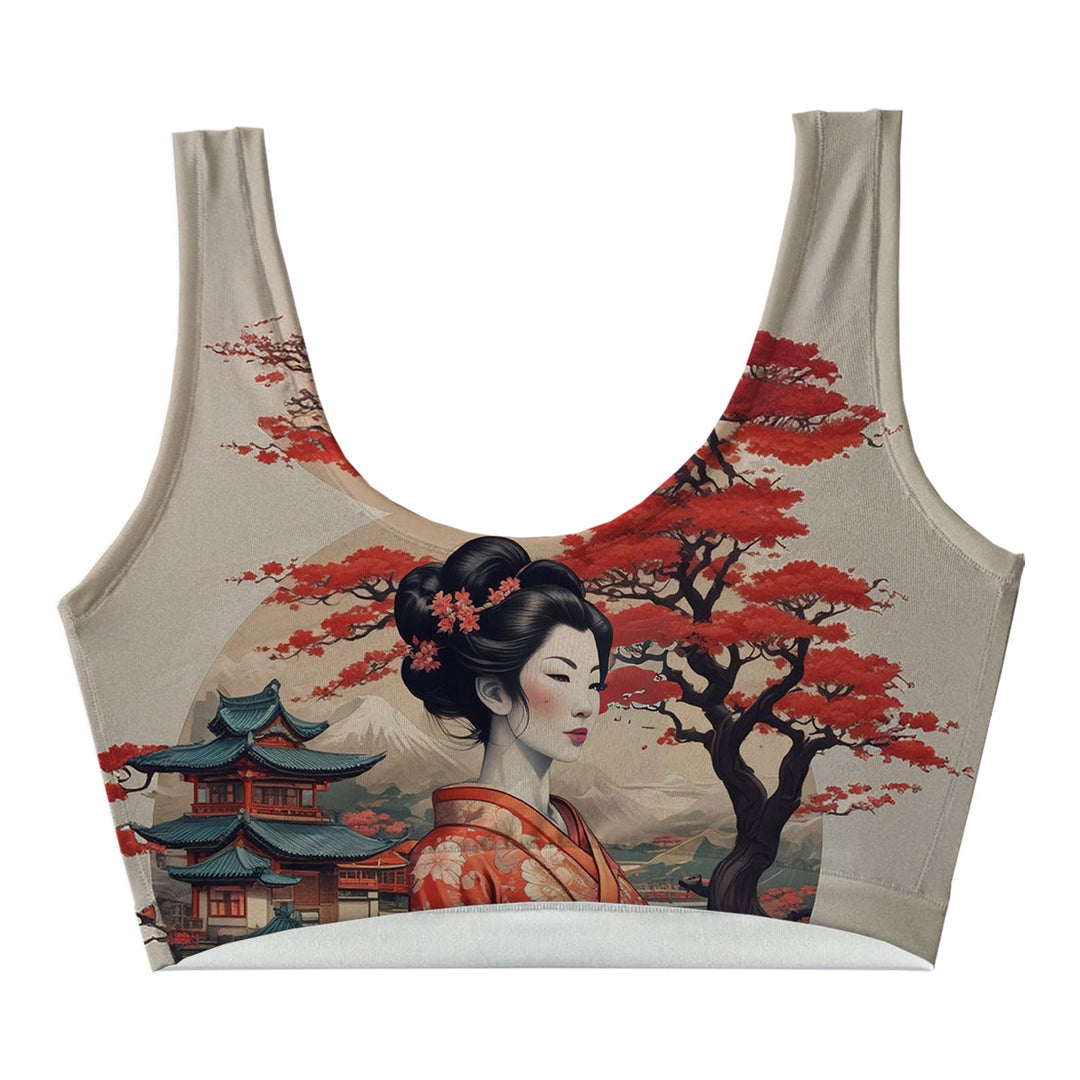 Japanese Beauty Crop Top Front