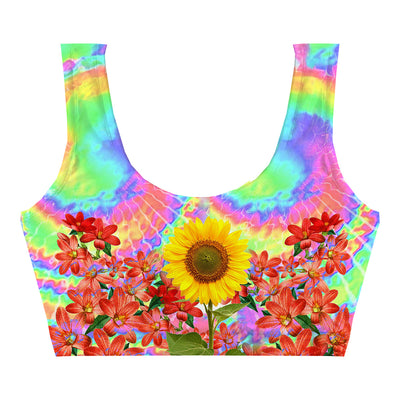 Jimmy Sunflower Crop Top Front