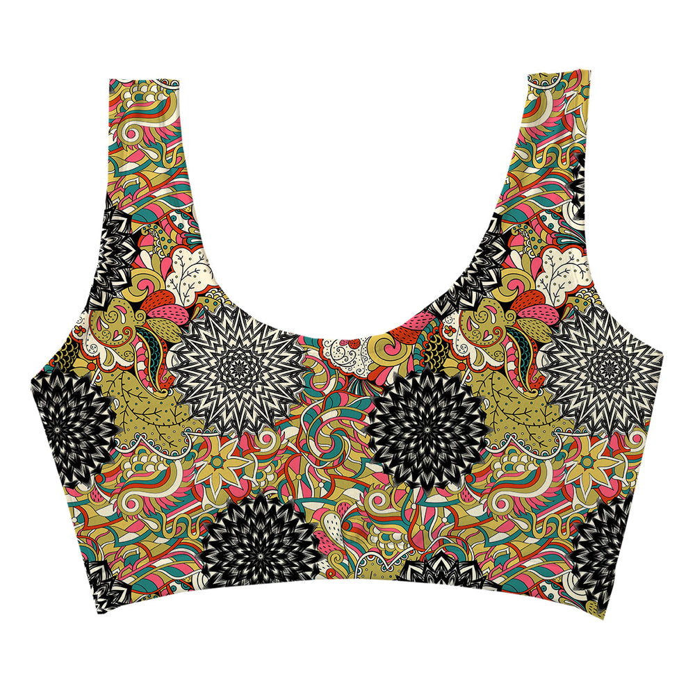 Kaleidoscope Crop Top Woman Underwear Beachwear Loungewear