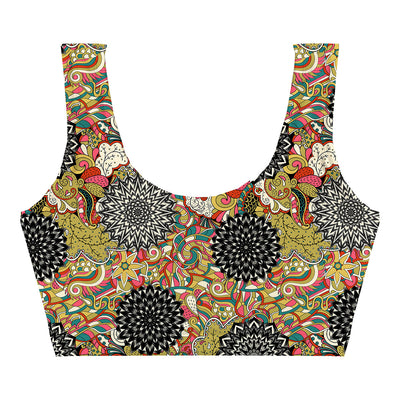 Kaleidoscope Crop Top Woman Underwear Beachwear Loungewear