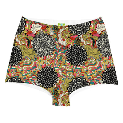 Kaleidoscope Highwaist Woman Underwear Beachwear Loungewear