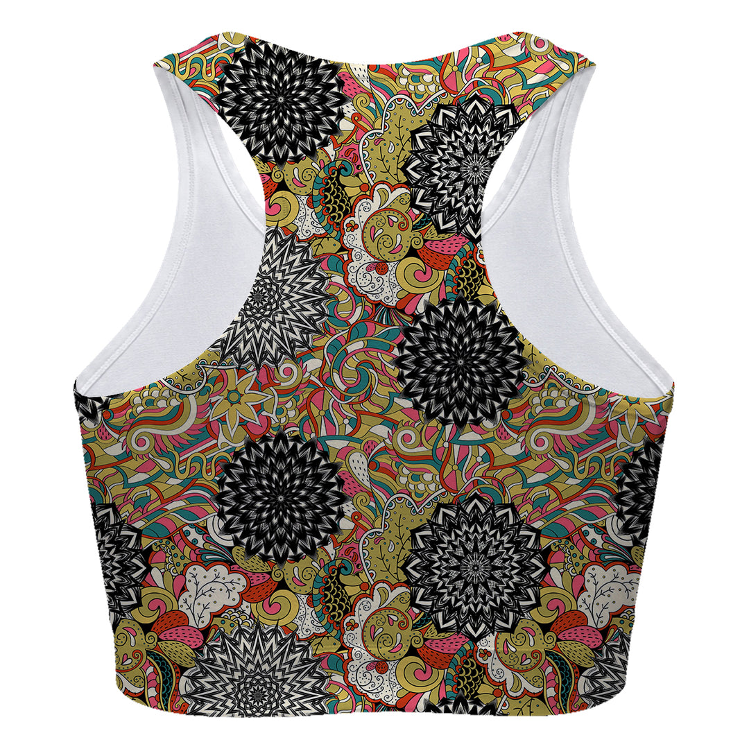 Kaleidoscope Sport Bra Woman Underwear Beachwear Loungewear
