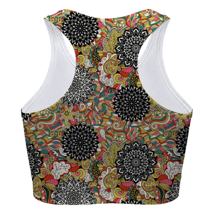 Kaleidoscope Sport Bra Woman Underwear Beachwear Loungewear