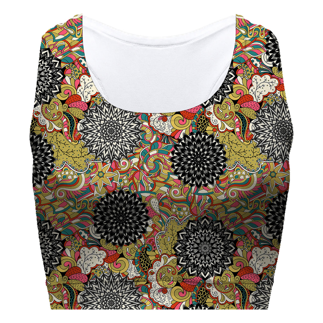Kaleidoscope Sport Bra Woman Underwear Beachwear Loungewear