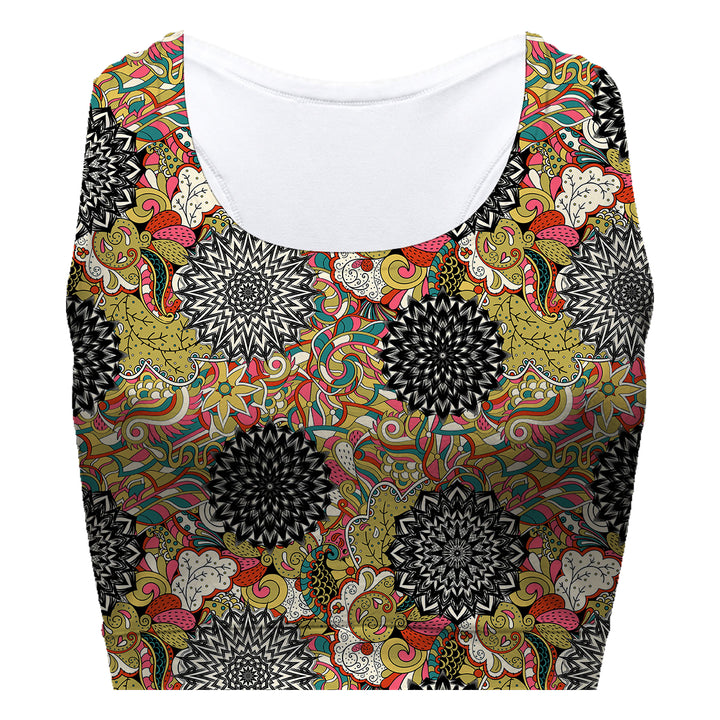 Kaleidoscope Sport Bra Woman Underwear Beachwear Loungewear