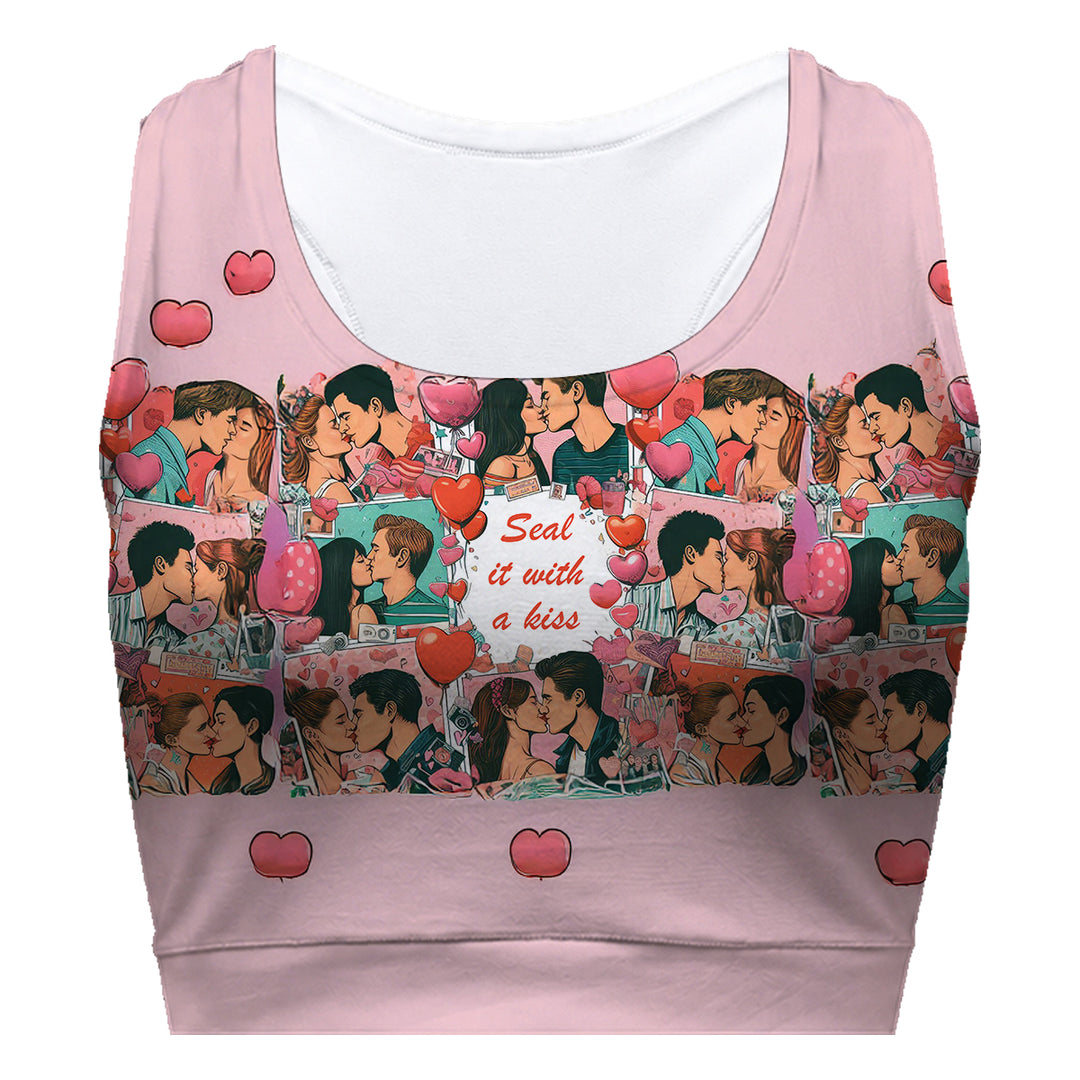 Kiss Me Sport Bra Woman Underwear Beachwear Loungewear
