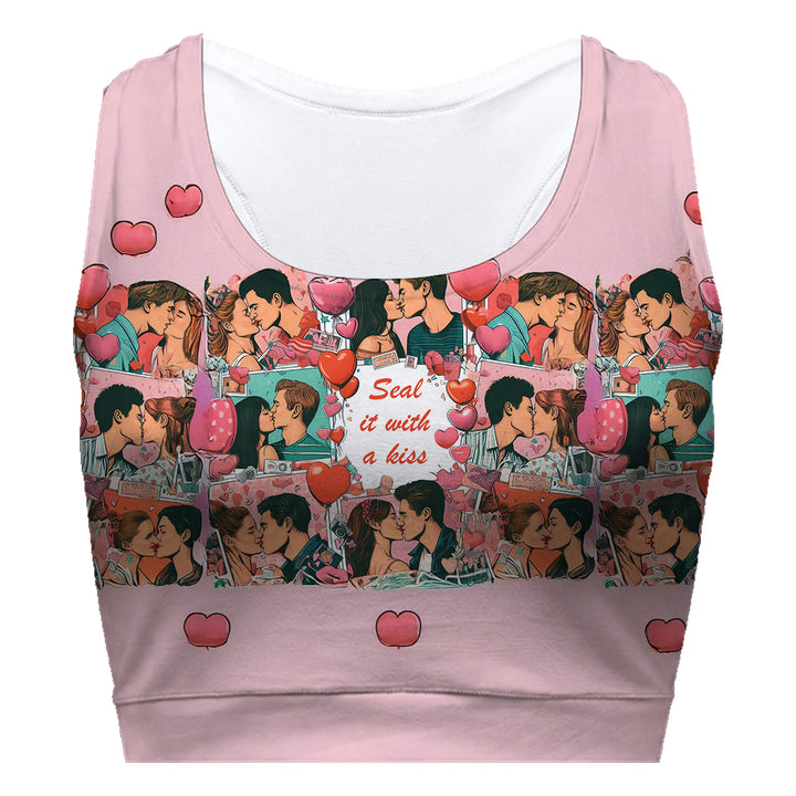 Kiss Me Sport Bra Woman Underwear Beachwear Loungewear
