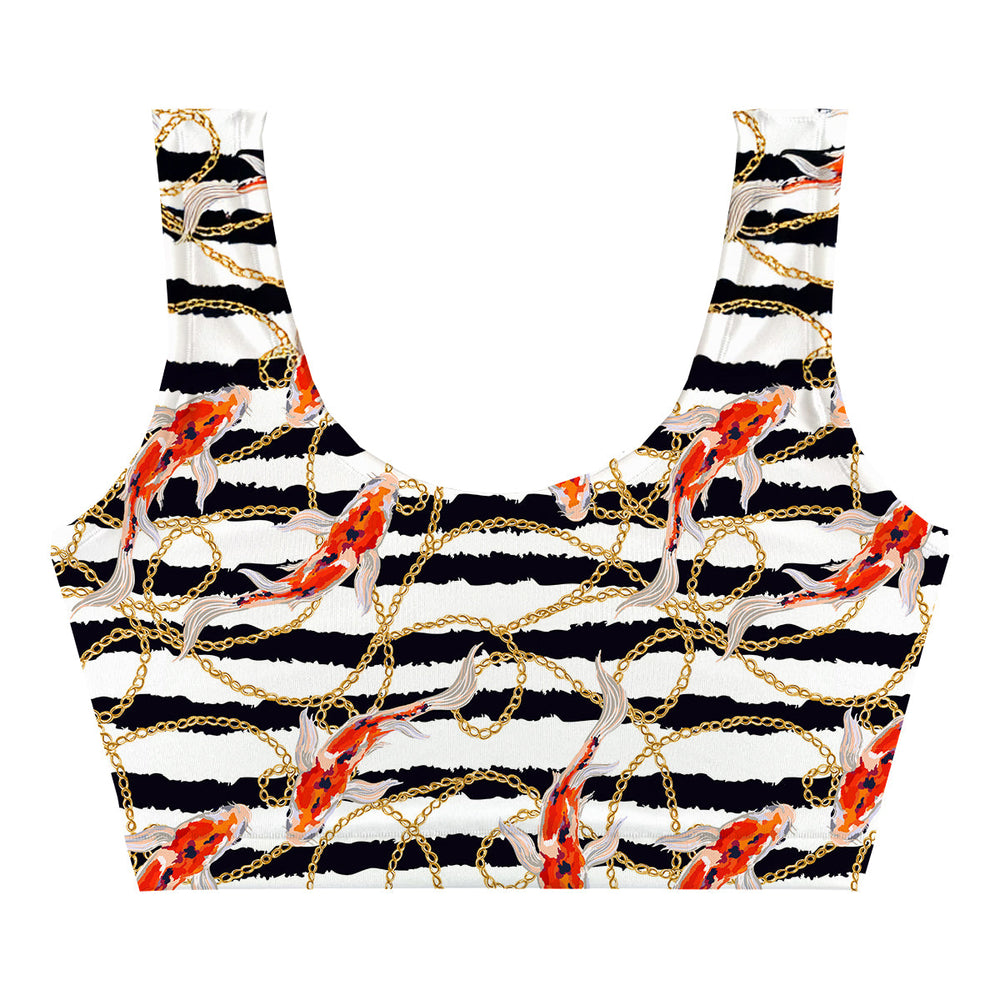 Koi Fish Crop Top Back
