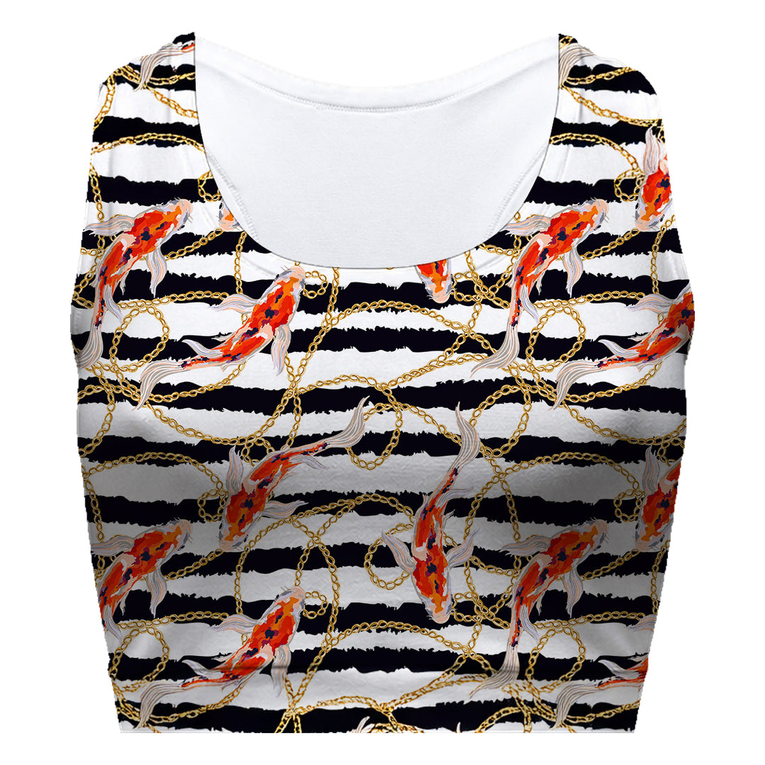 Koi Fish Sport Bra Woman Underwear Beachwear Loungewear