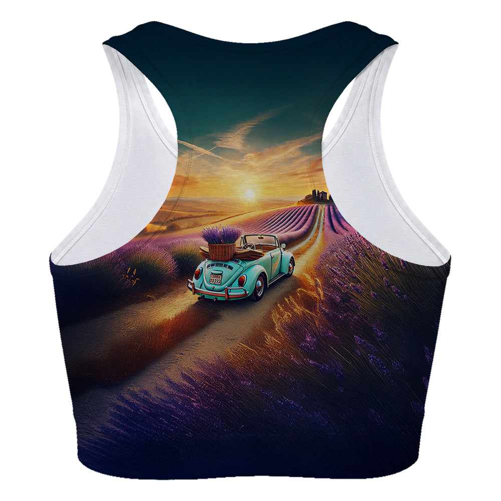 Lavender Beetle Sport Bra Woman Underwear Beachwear Loungewear